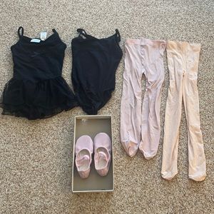 5 pieces of girls ballet items (6-8yrs old) set!
